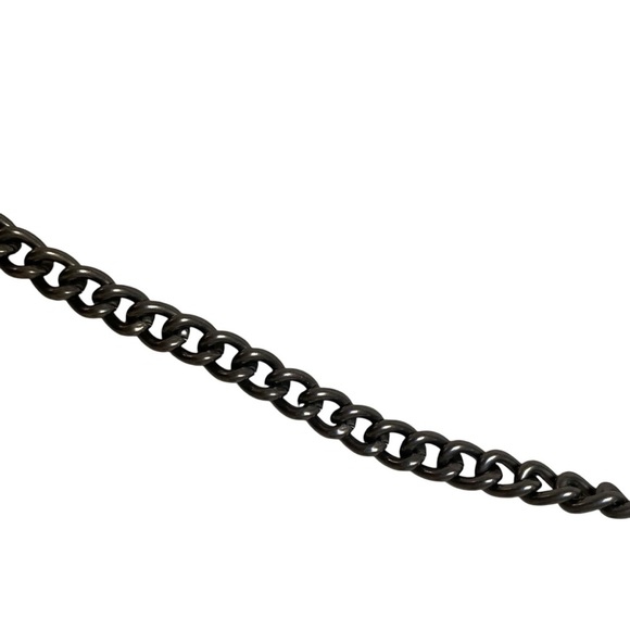 J.Crew Glitter Sequin Crossbody Clutch Bag Silver Black Chain Strap Style #57106 - Picture 3 of 8